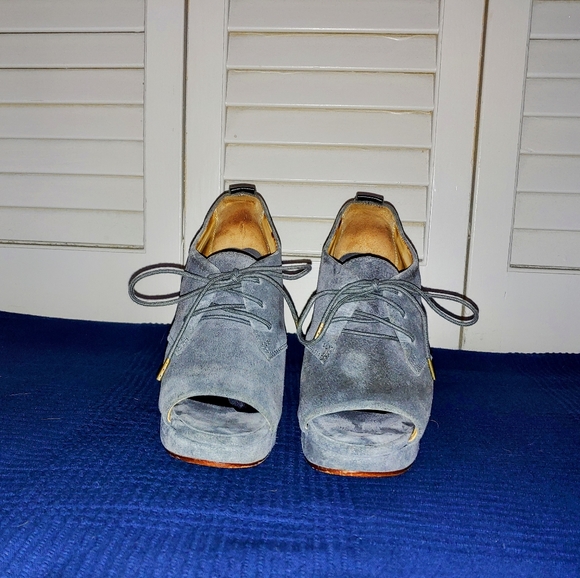 Rag & Bone Peep-toe Wedge Heels - Size 9 - Picture 4 of 7